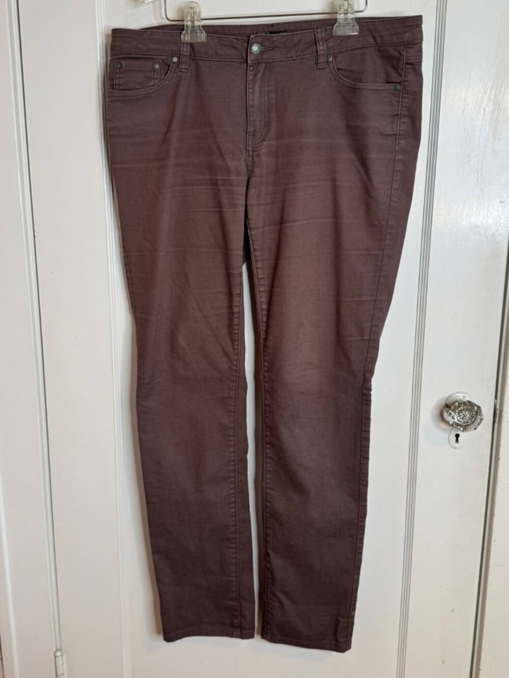 Prana Purple Skinny Jeans Long 16/34